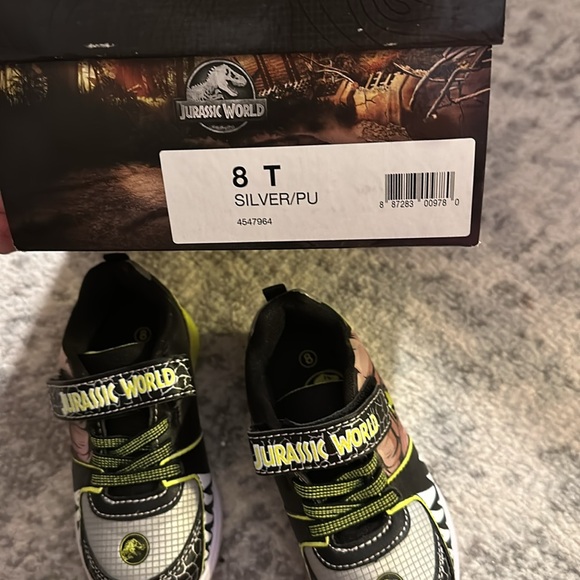 Jurassic World, Jurassic Park Light Up Sneakers, size 8, size 11, Dinosaur - Picture 3 of 8